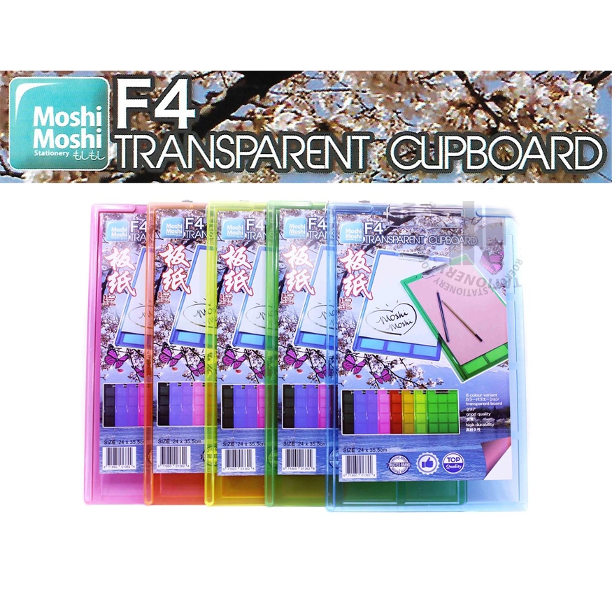 

Papan Ujian Ukuran F4 Transparant