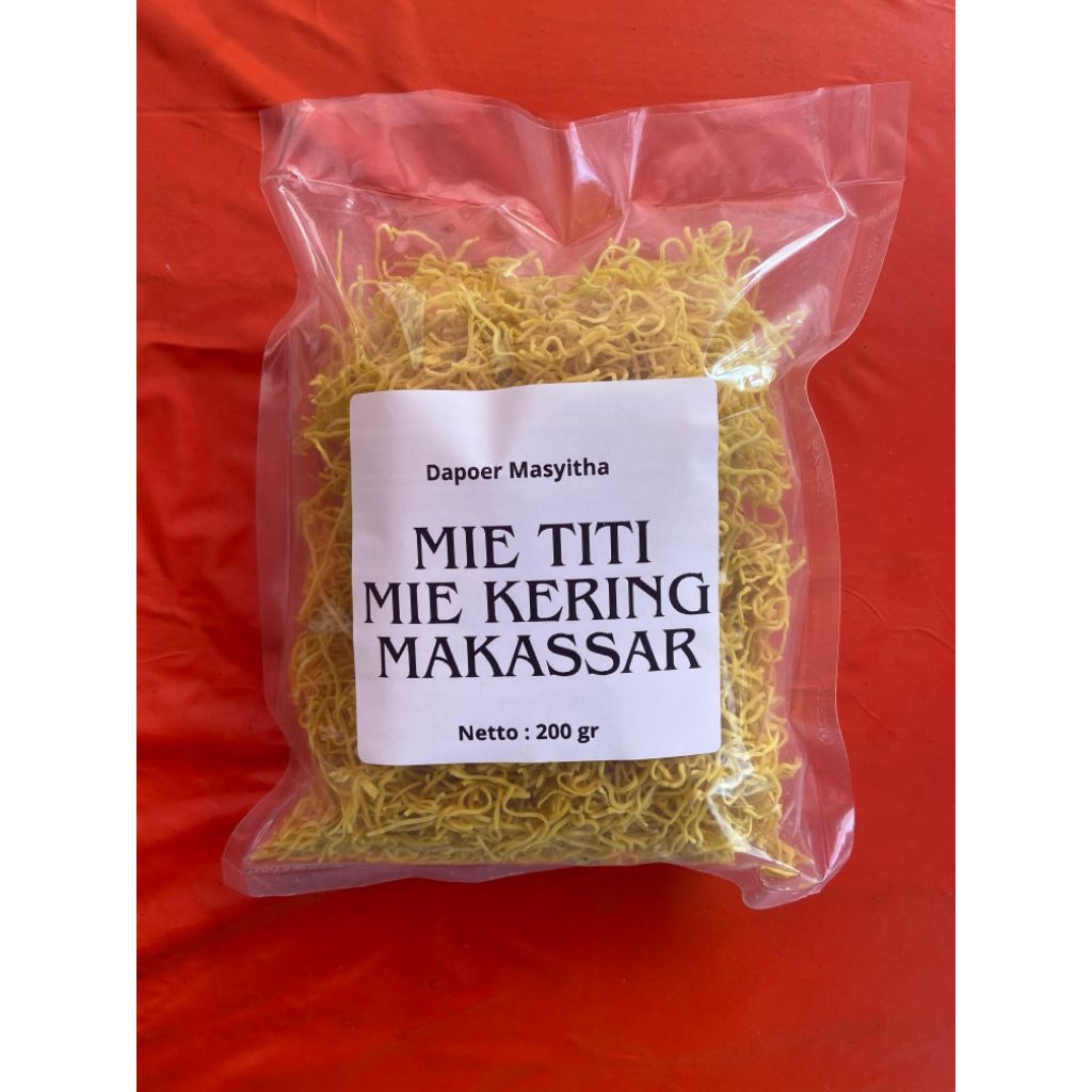 

MIE KERING MAKASSAR MIE TITI MAKASSAR 200GR