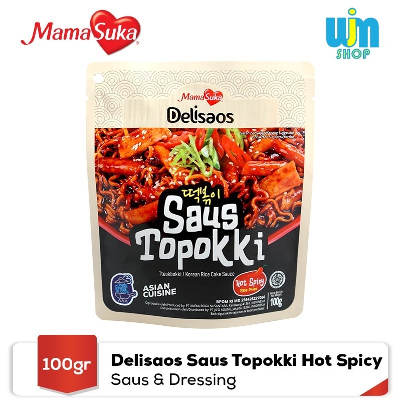 

[oddsolshop] pekanbaru/Mamasuka Delisaos Saus Topokki Hot Spicy 100GR Saos Dressing Pedas Sauce