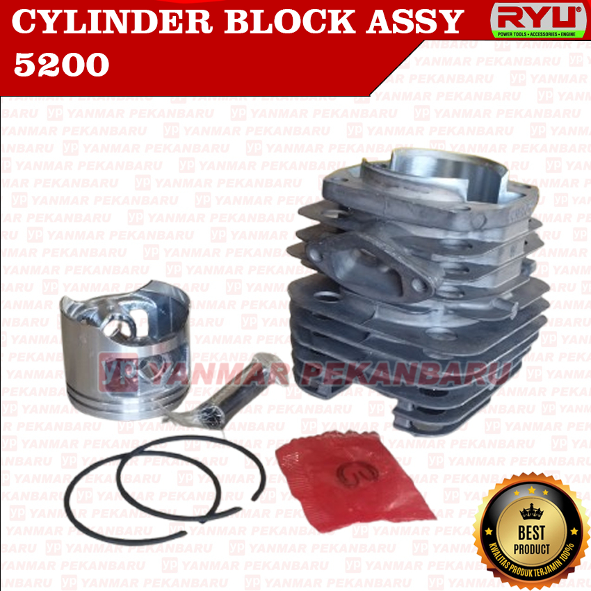 HOT SALE 5200 Cylinder Block blok komplit Chainsaw sinso senso gergaji mini RYU