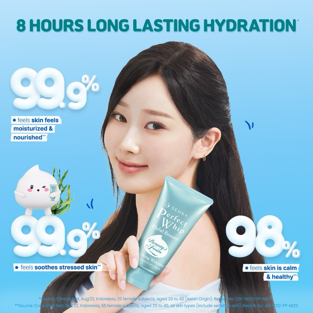 Senka Perfect Whip Halal Beauty Soothing Wakame