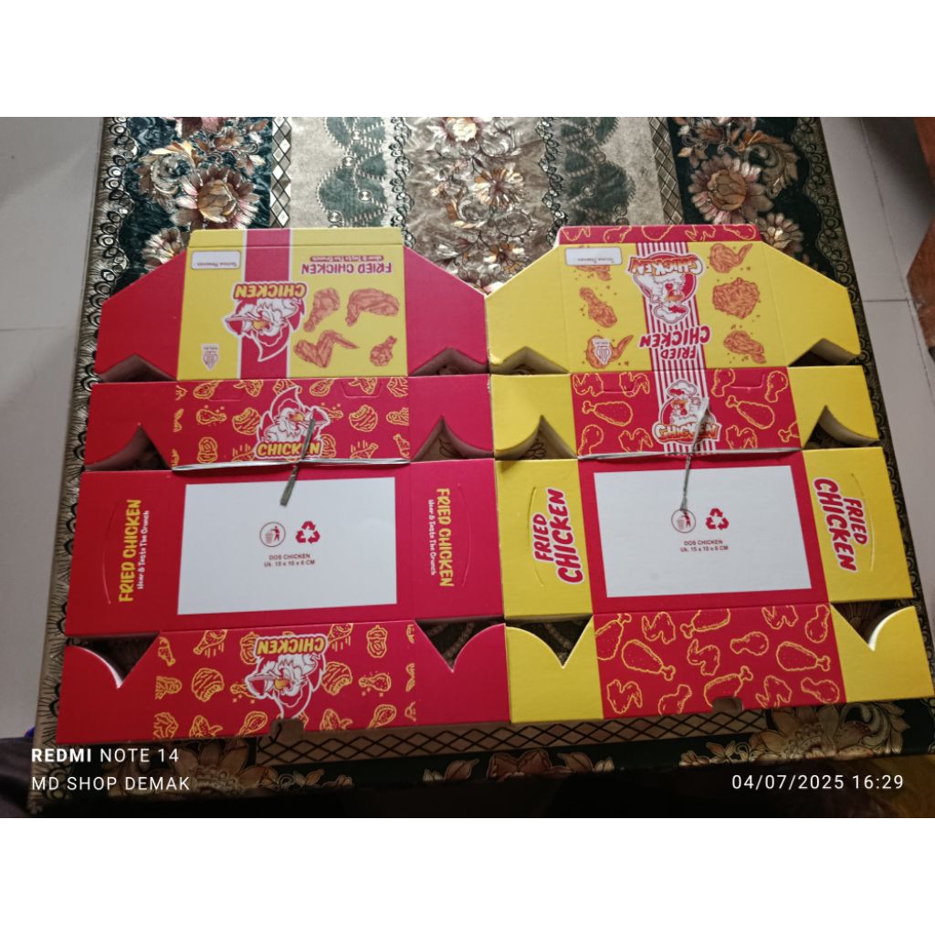

kardus full laminasi fried chicken ayam krispi isi 50