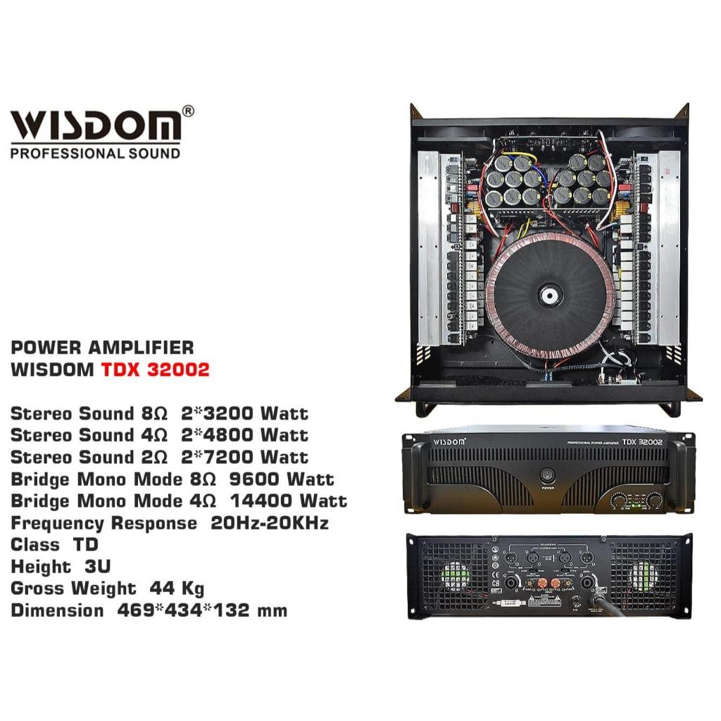 Wisdom TDX32002 Power Amplifier Wisdom TDX-32002