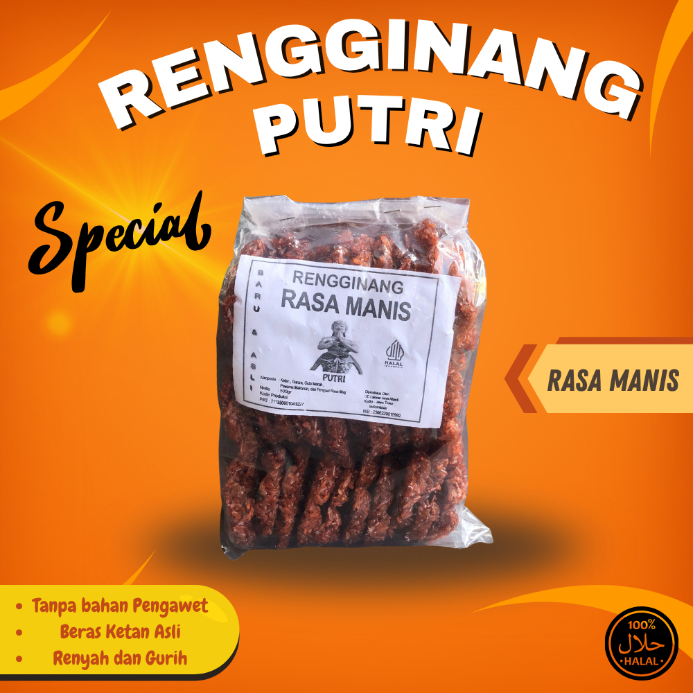 

Rengginang Putri Varian Manis 500gr | Camilan Kriuk Enak | Homemade Halal