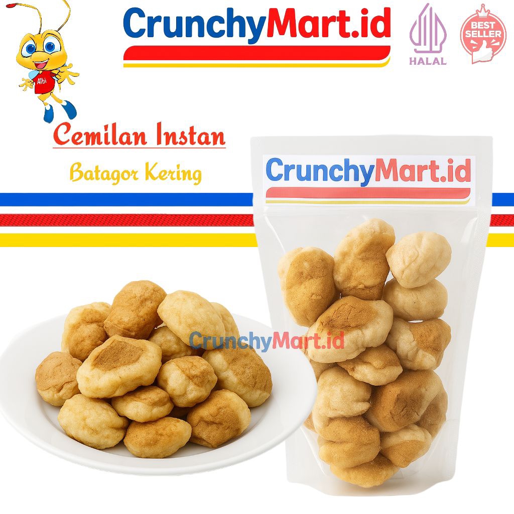 

Cemilan Batagor Kering Instan Lezat | Batagor Kering Siap Santap | Batagor Kering Kekinian | Cemilan Topping Serbaguna