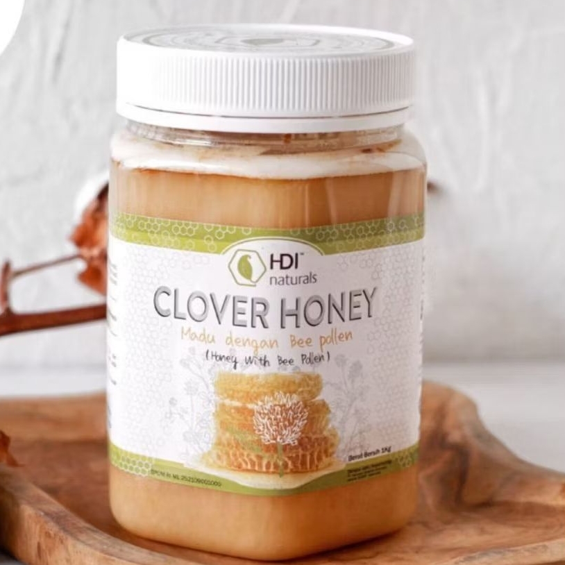 

Clover honey 1kg original exp 2028 + sendok kayu