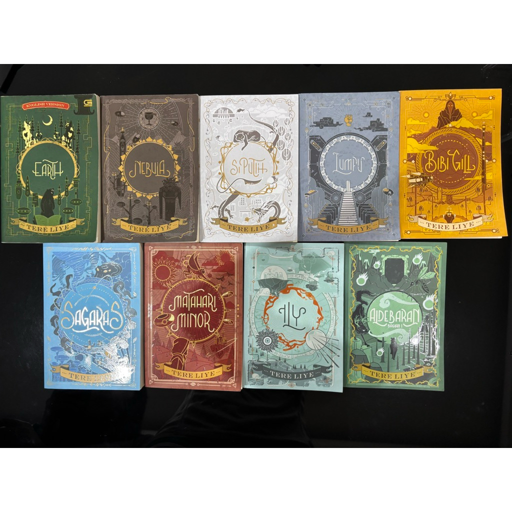 NOVEL TERELIYE SERIAL BUMI PRELOVED (BUMI, NEBULA, SI PUTIH, BIBI GILL, LUMPU, SAGARAS, MATAHARI MIN