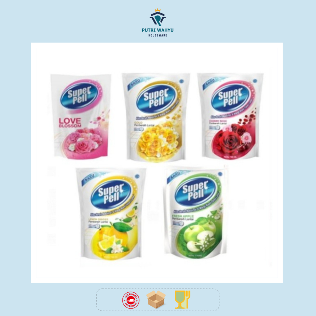 Super Pell Pembersih Lantai 770ml - Super Pell 770ml
