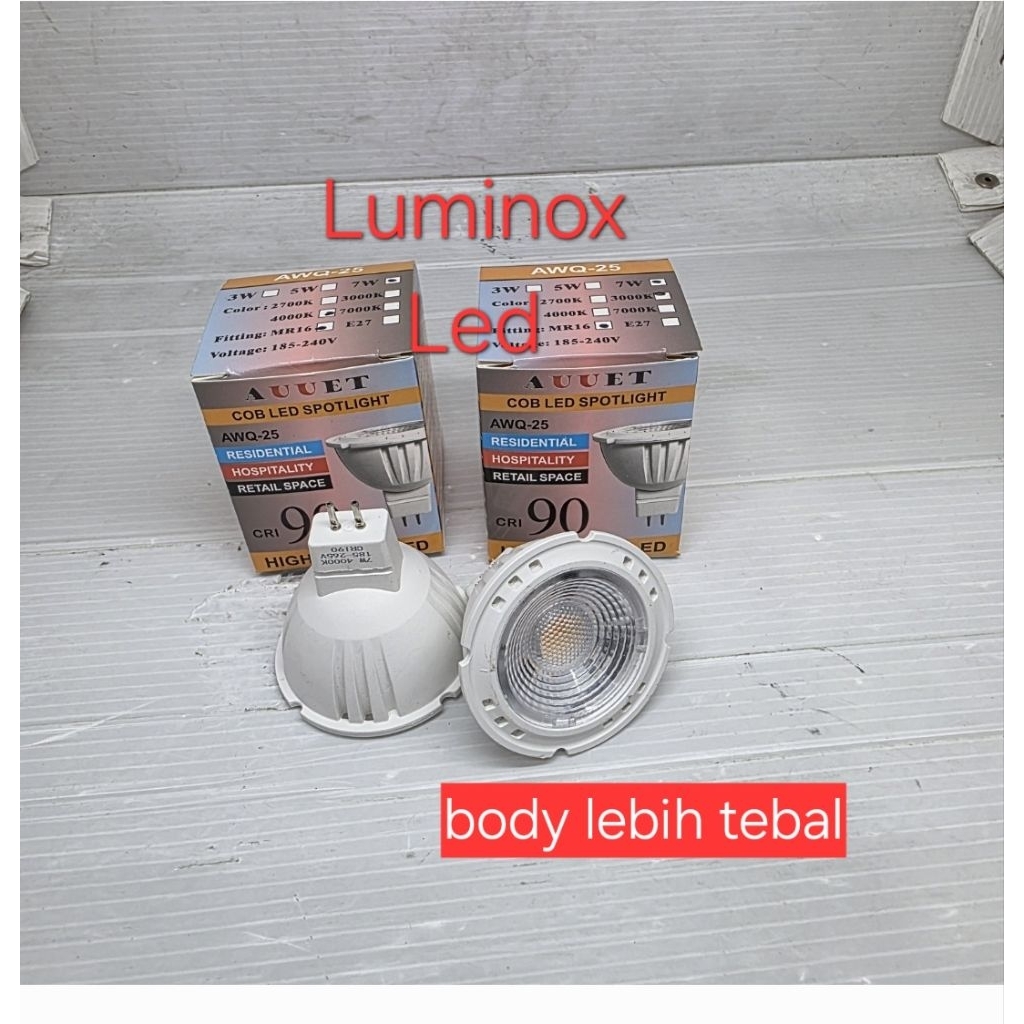 spotlight mr16 gu5.3 led 7w 7watt 3000k / lampu halogen led 4000k 7w 7 watt 220volt