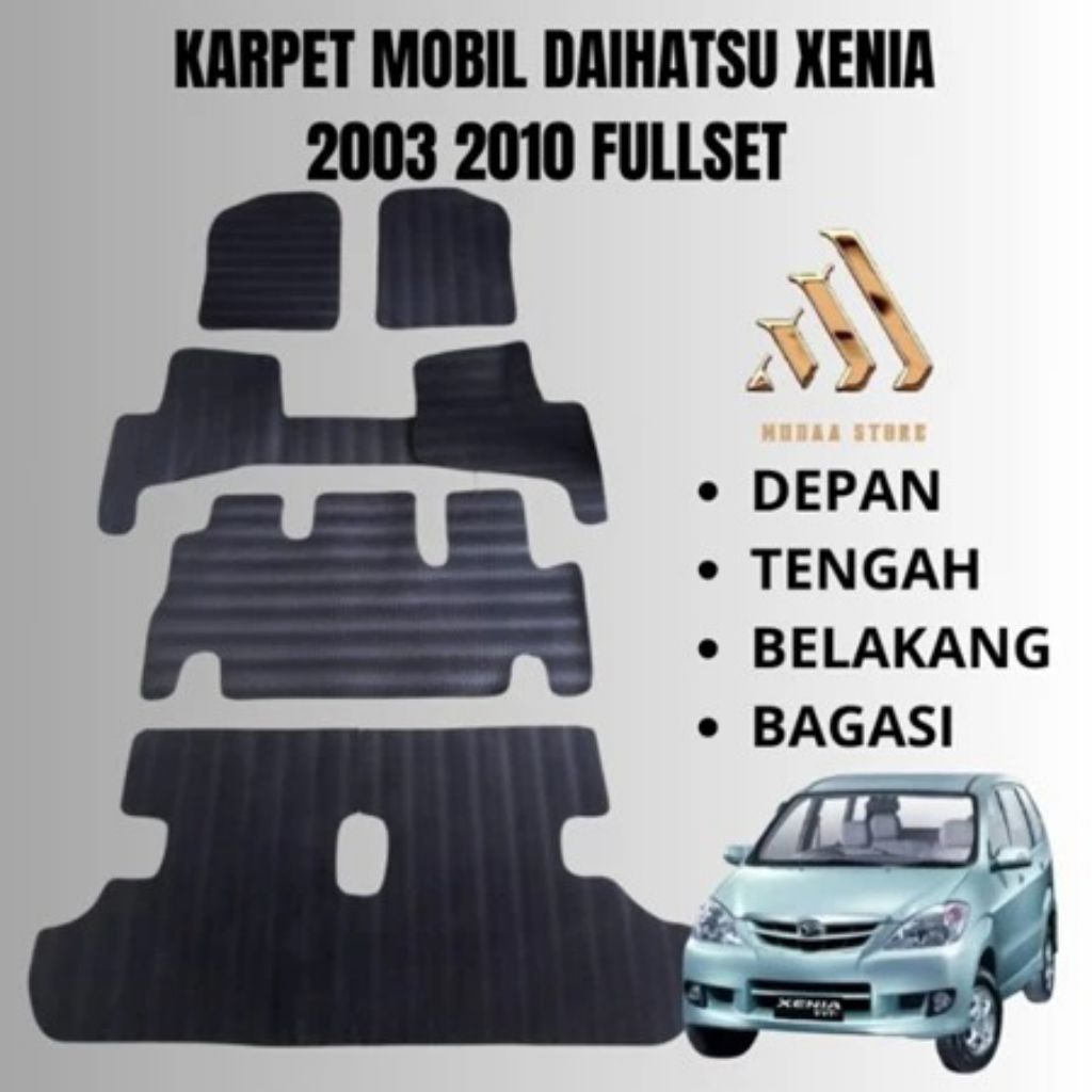 Karpet Mobil Daihatsu Xenia 2003 2010 Fullset Karpet Matras Karet Mobil Daihatsu Xenia 2003 2010 Ful