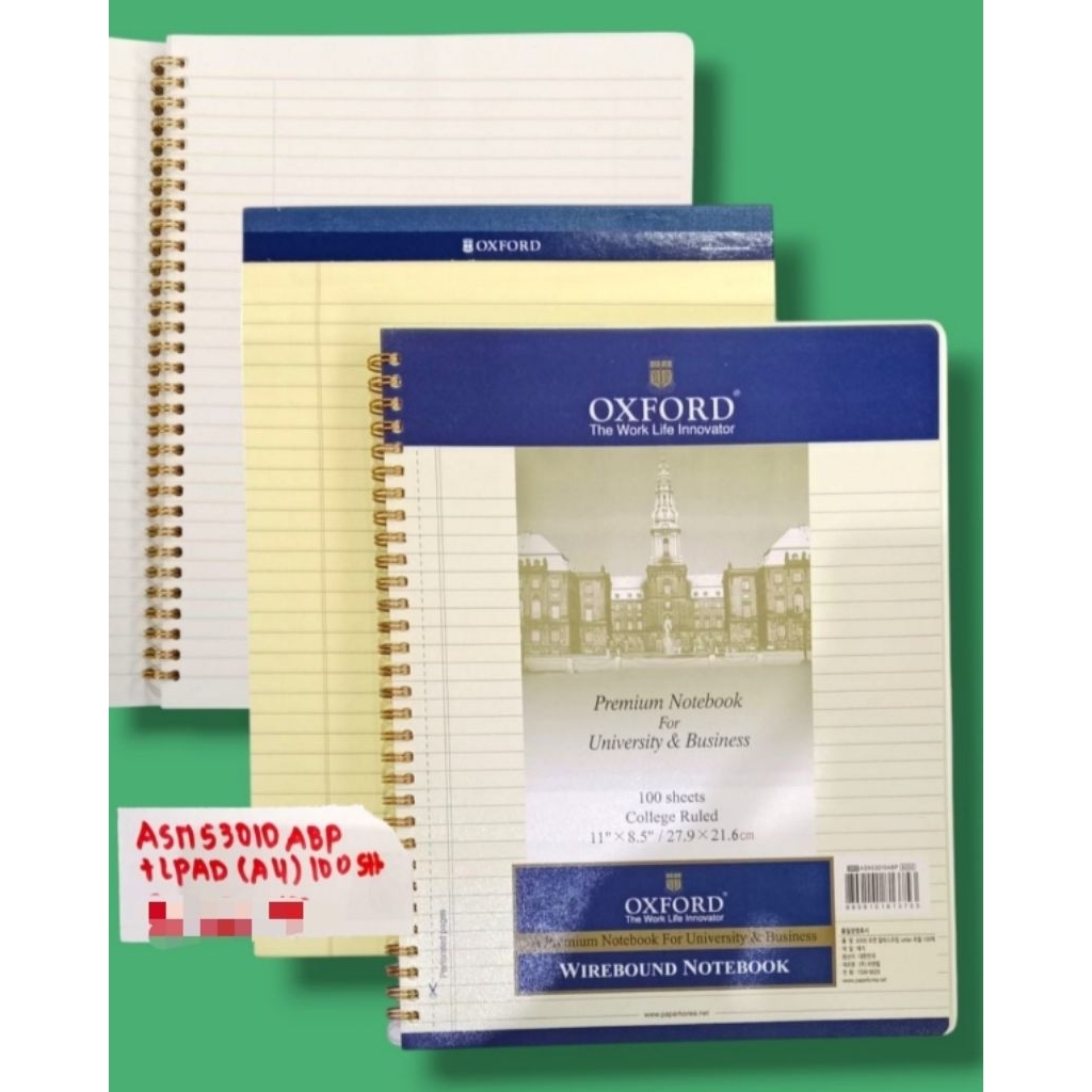 

OXFORD PREMIUM NOTE BOOK ASN53010 ABP TIPAD UK A4 ISI 100 LEMBAR