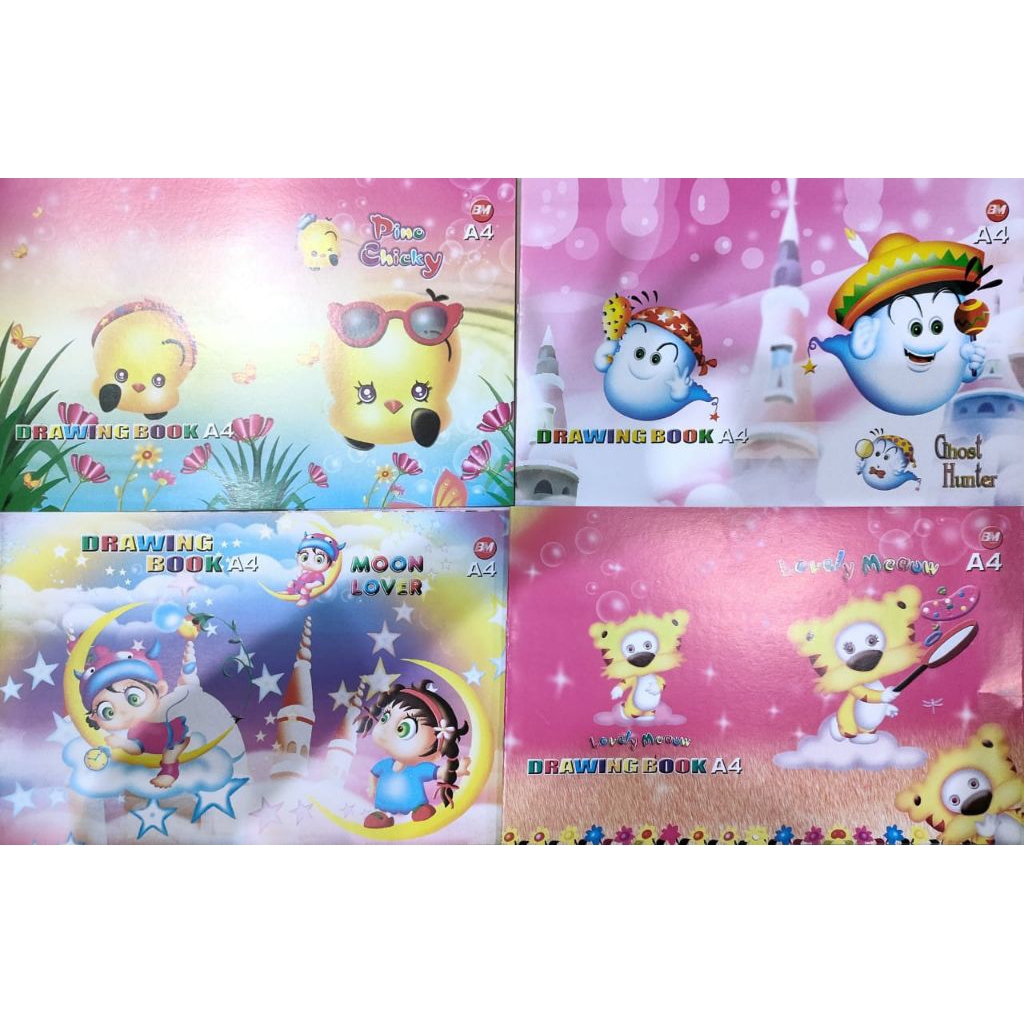 

Buku Gambar Ukuran A4 Karakter Cantik Motif Tebal