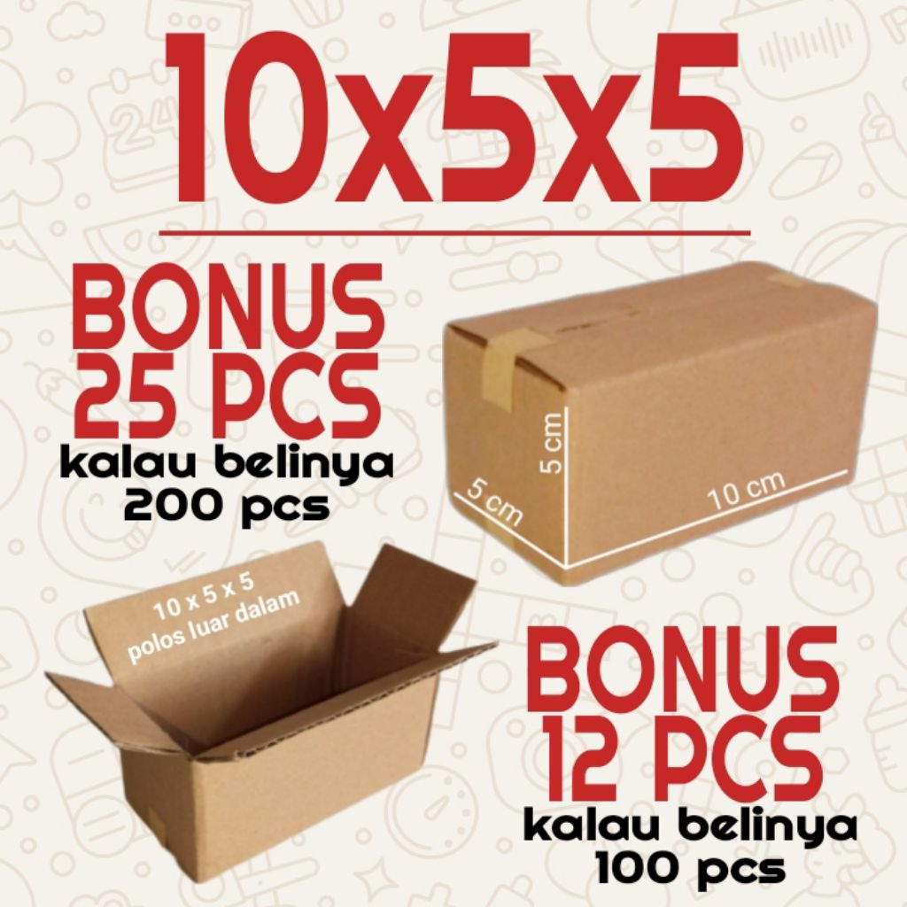 

Kardus Packing Ukuran 10x5x5