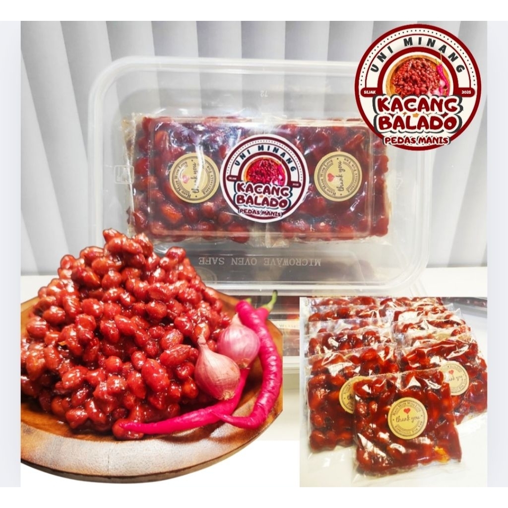 

Kacang Balado Pedas Manis Khas Padang - Uni Minang