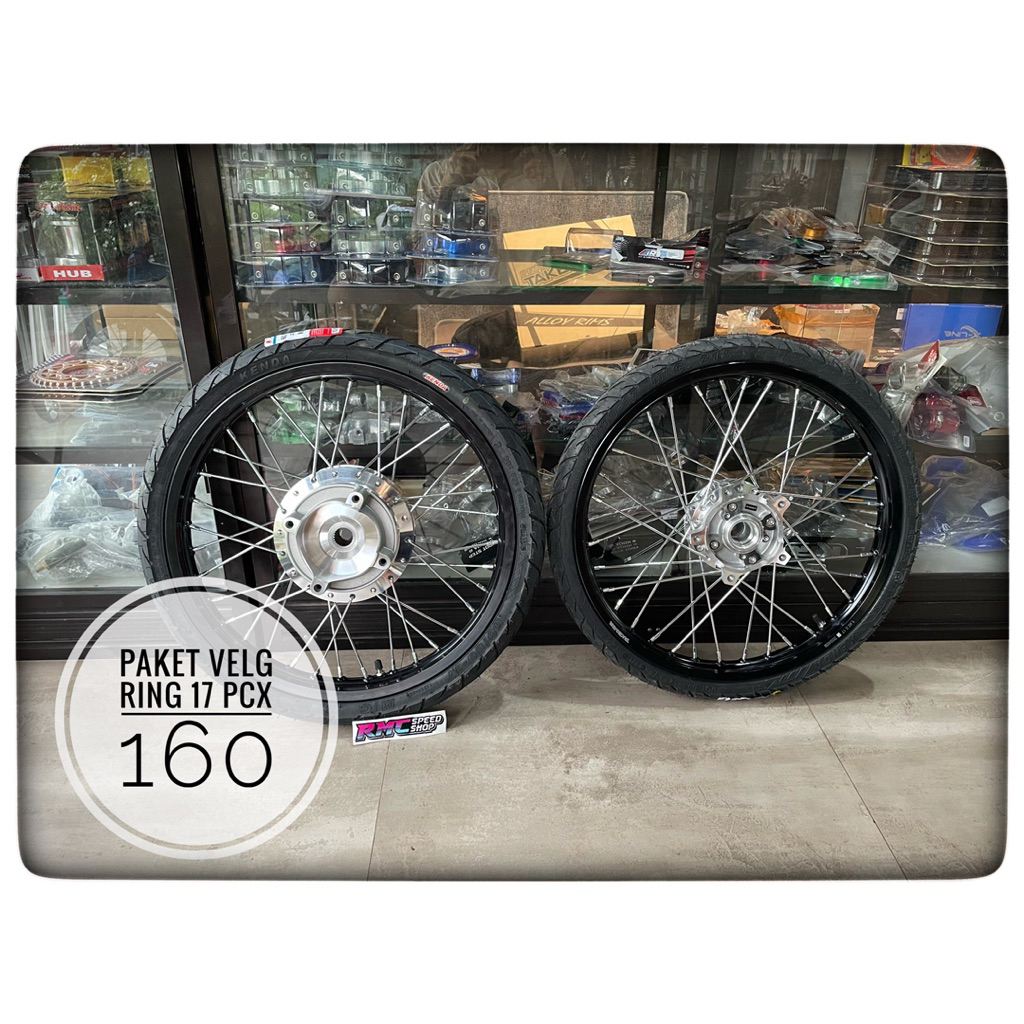 Paket Velg pcx 160 ring 17 set tinggal pasang / Velg pcx 160 ring 17 set