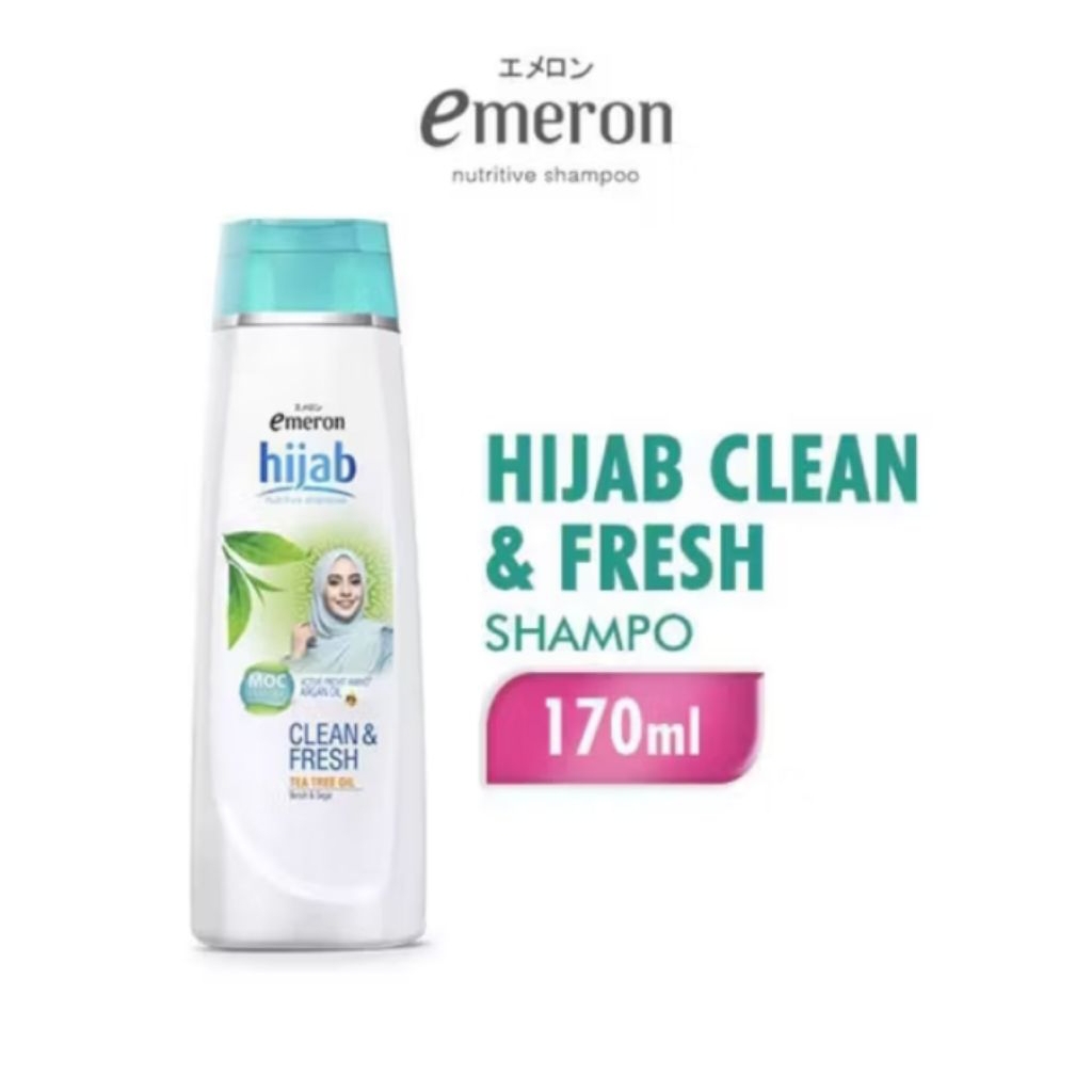 Shampo Emeron Hijab Clear & Fresh Botol 170ML