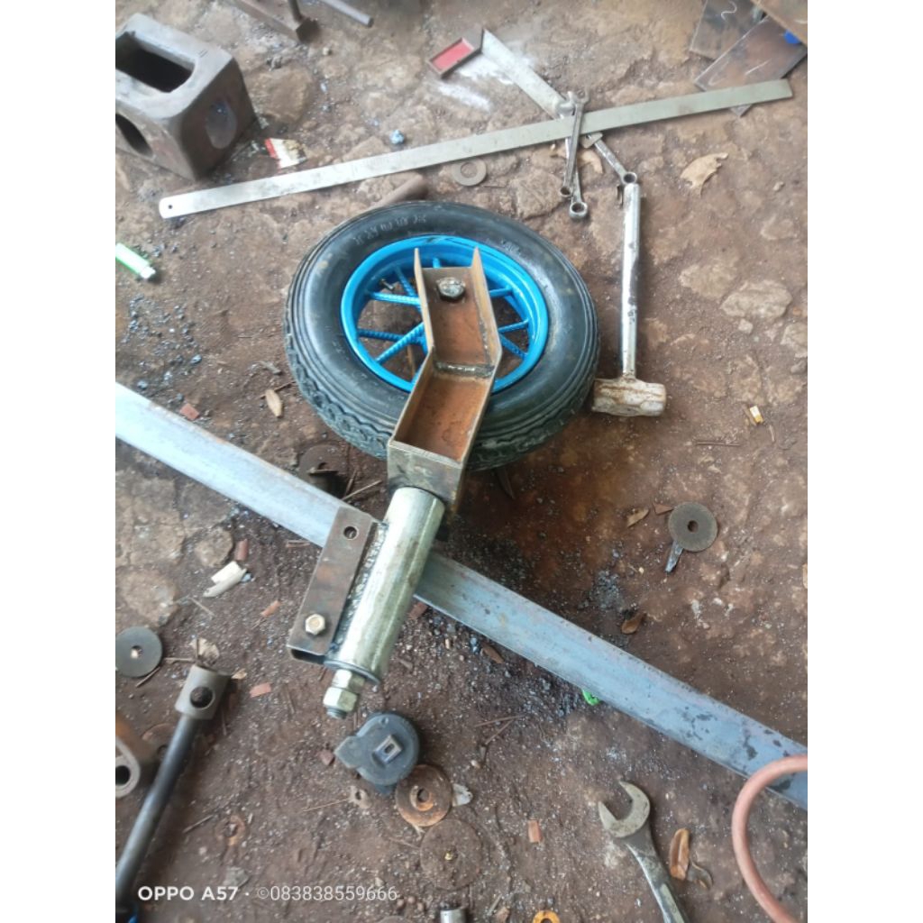 roda depan anhang Pangkon sasis trailer genset