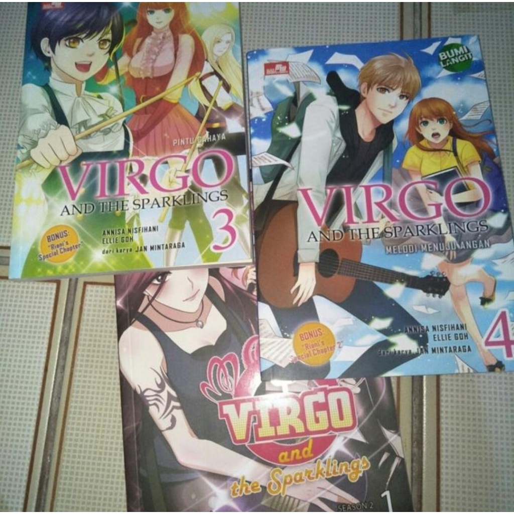 Komik Virgo and the Sparklings S1 vol 3 4 dan S2 vol 1 set kolpri