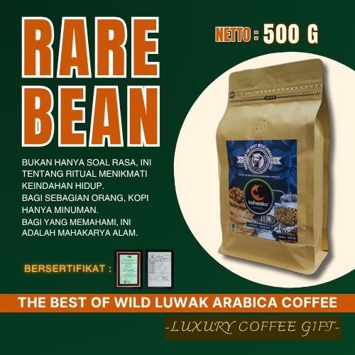 

Kopi Luwak Liar Premium 500 gram – Arabica Rare Bean, Limited & Terbaik dari Alam Sumatra | Terbatas