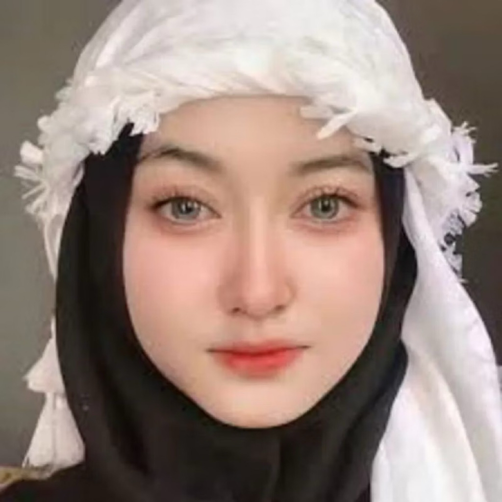 Sorban Hijab Putih Polos Premium Sorban Palestine Terbaru