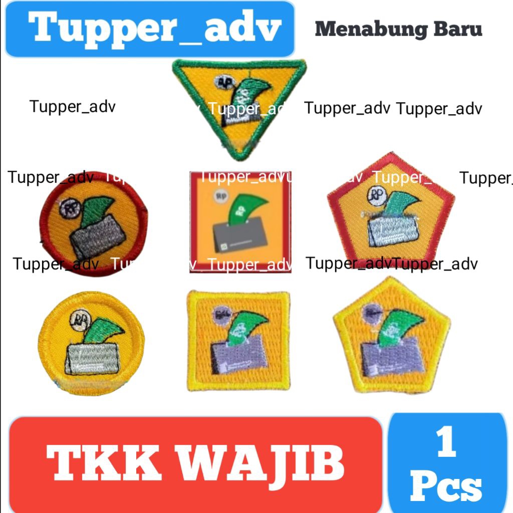 Tkk Wajib Menabung Baru Bordir / Tkk Penabung / Tkk Wajib Siaga Penggalang Penegak Bordir