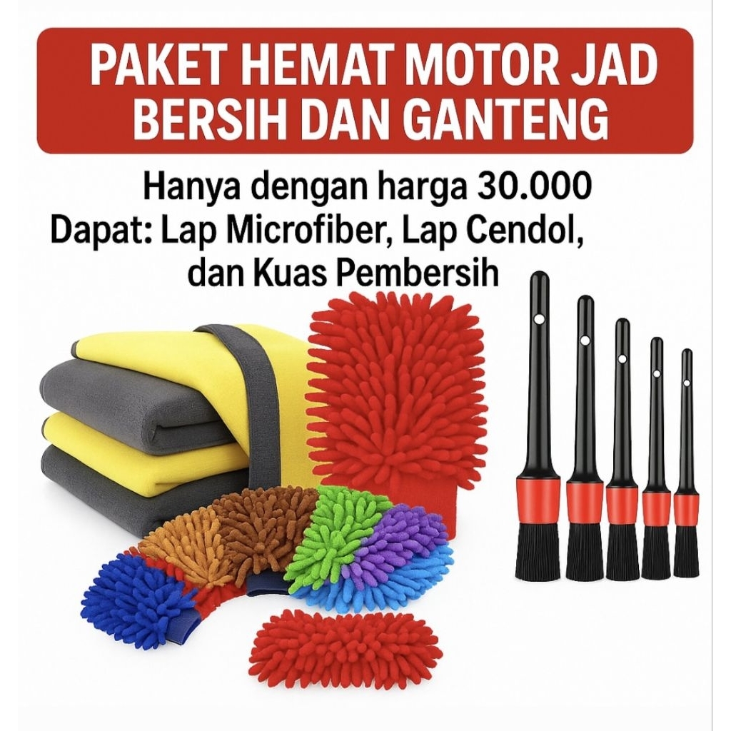 ready makassar, paket detailing motor, paket pembersih motor. alat murah
