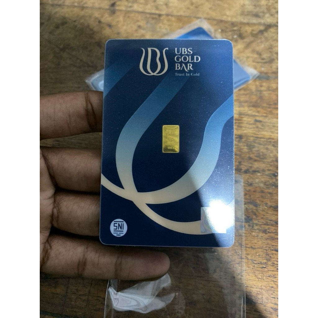 Emas batangan Logam Mulia UBS 0,5 gram Anugrah Komputer Dijamin Asli Termurah
