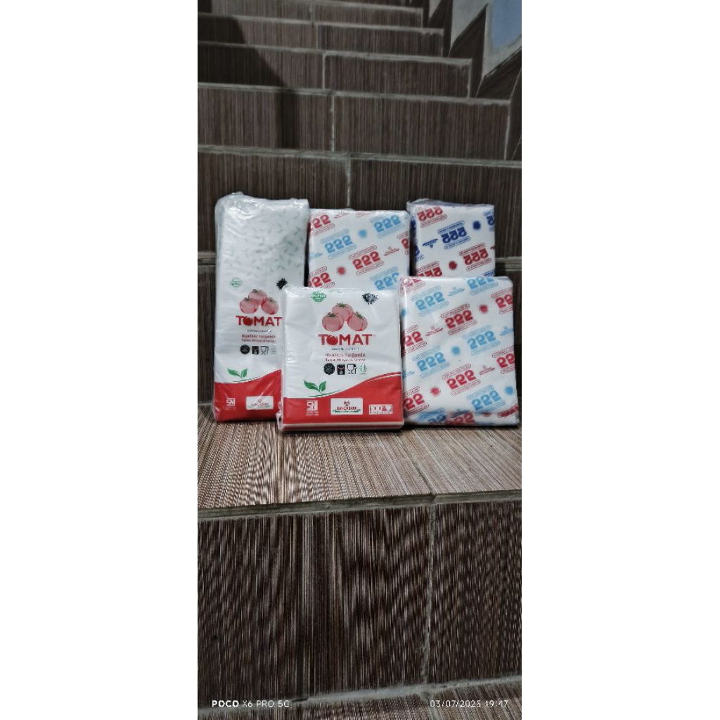 plastik PE tomat / 222/ Boyo/ berbagai ukuran