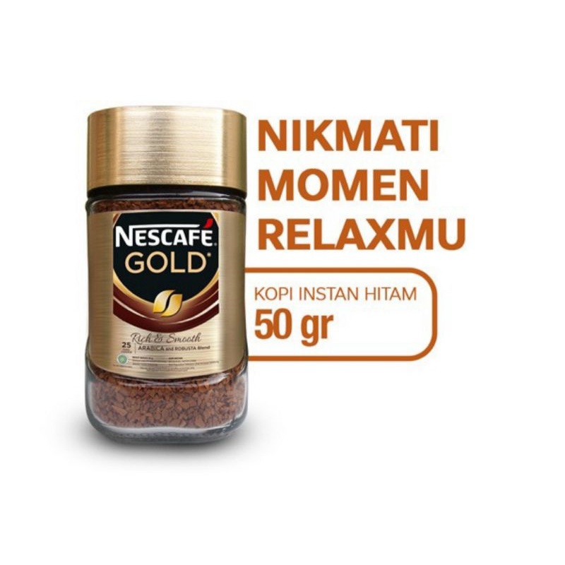 

NESCAFE GOLD Rich & Smooth Arabica and Robusta Blend 50g