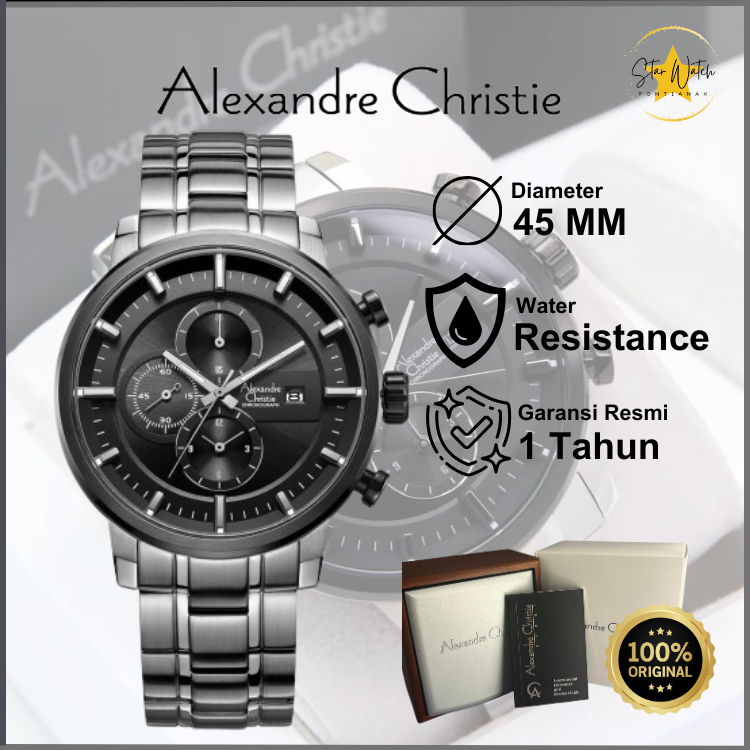 JAM TANGAN ALEXANDRE CHRISTIE 6323 PRIA