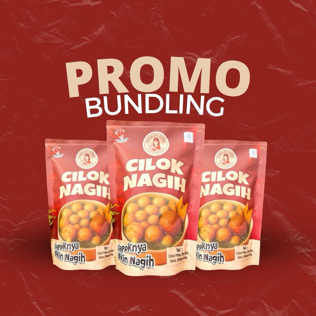 

[Promo new launching] Paket Cilok Nagih Pedas Mozarella 3pcs lebih hemat