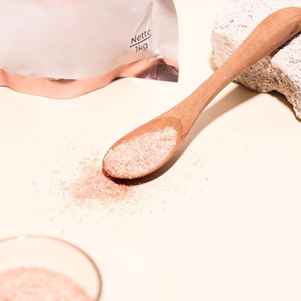 

Garam Himalaya Pink Salt ( Halus ) 1kg garam pegunungan