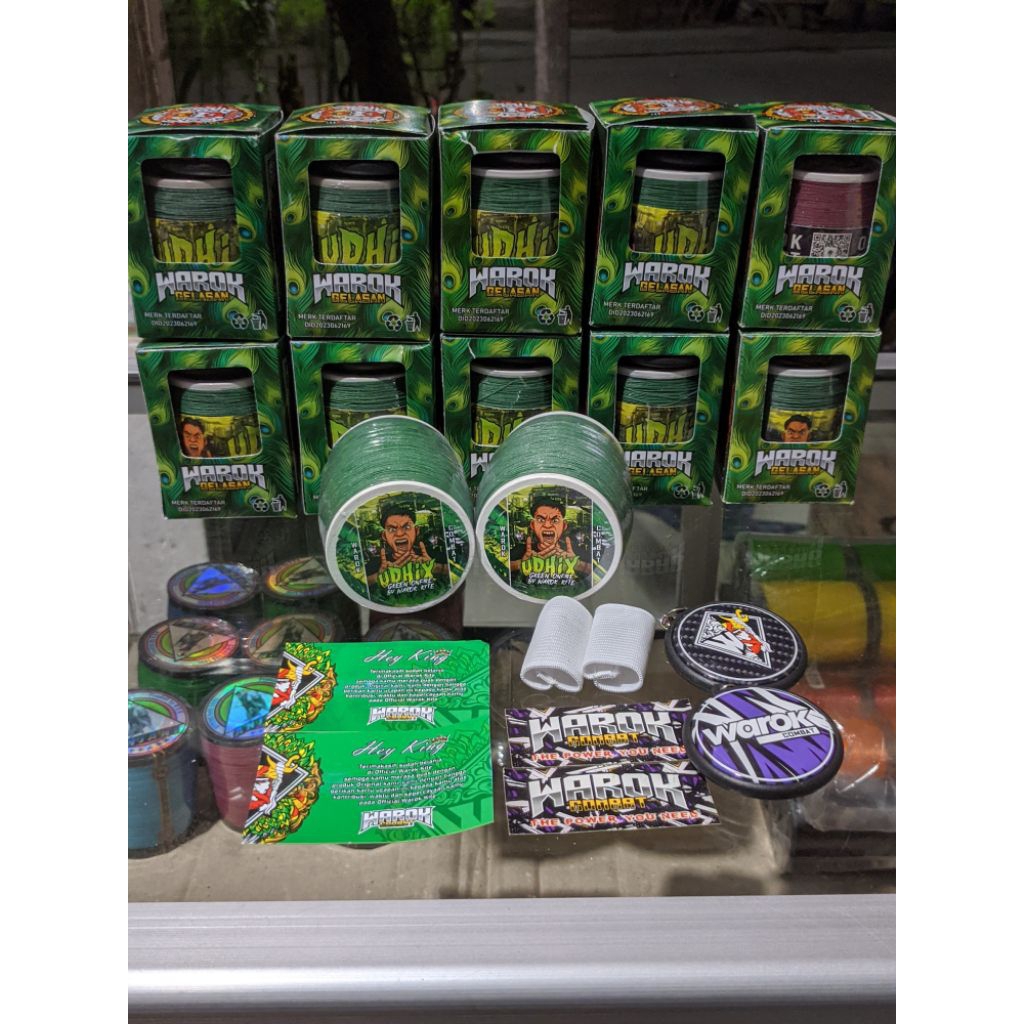 gelasan matot warok udhix green on fire bahan hijau 1600 yard