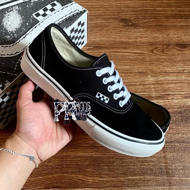 Vans Authentic Skate Pro Black White Original Resmi Navya