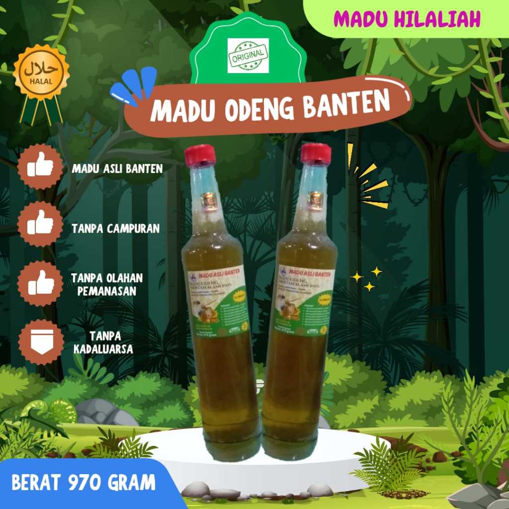 

PROMO: madu asli hutan banten madu murni 100% tanpa campuran alami (berat 970 gran)
