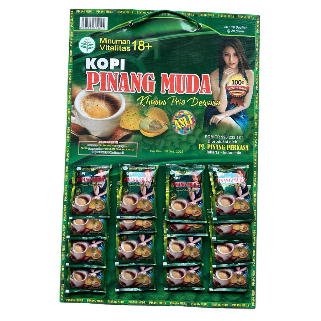 

16 Sashet Extra Buah Pinang muda Coffe