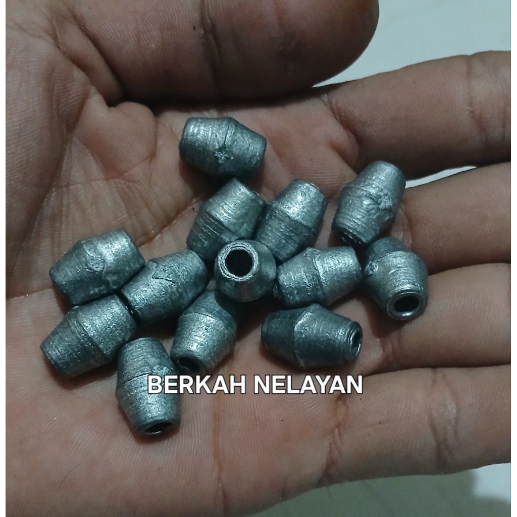 Timah pancing 1kg isi 120/Timah jaring/Timah kualitas bagus