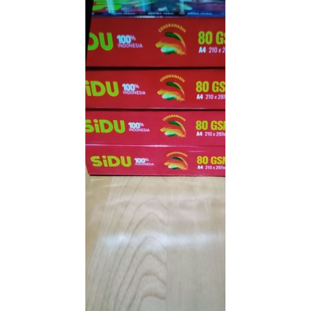 

Kertas HVS SIDU A4 80 gsm 1 rim (500 lembar)