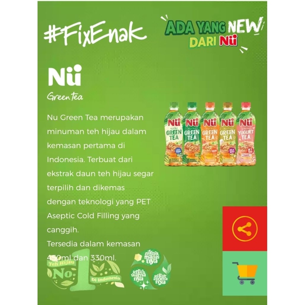 

Nugreentea 330ml 1dus