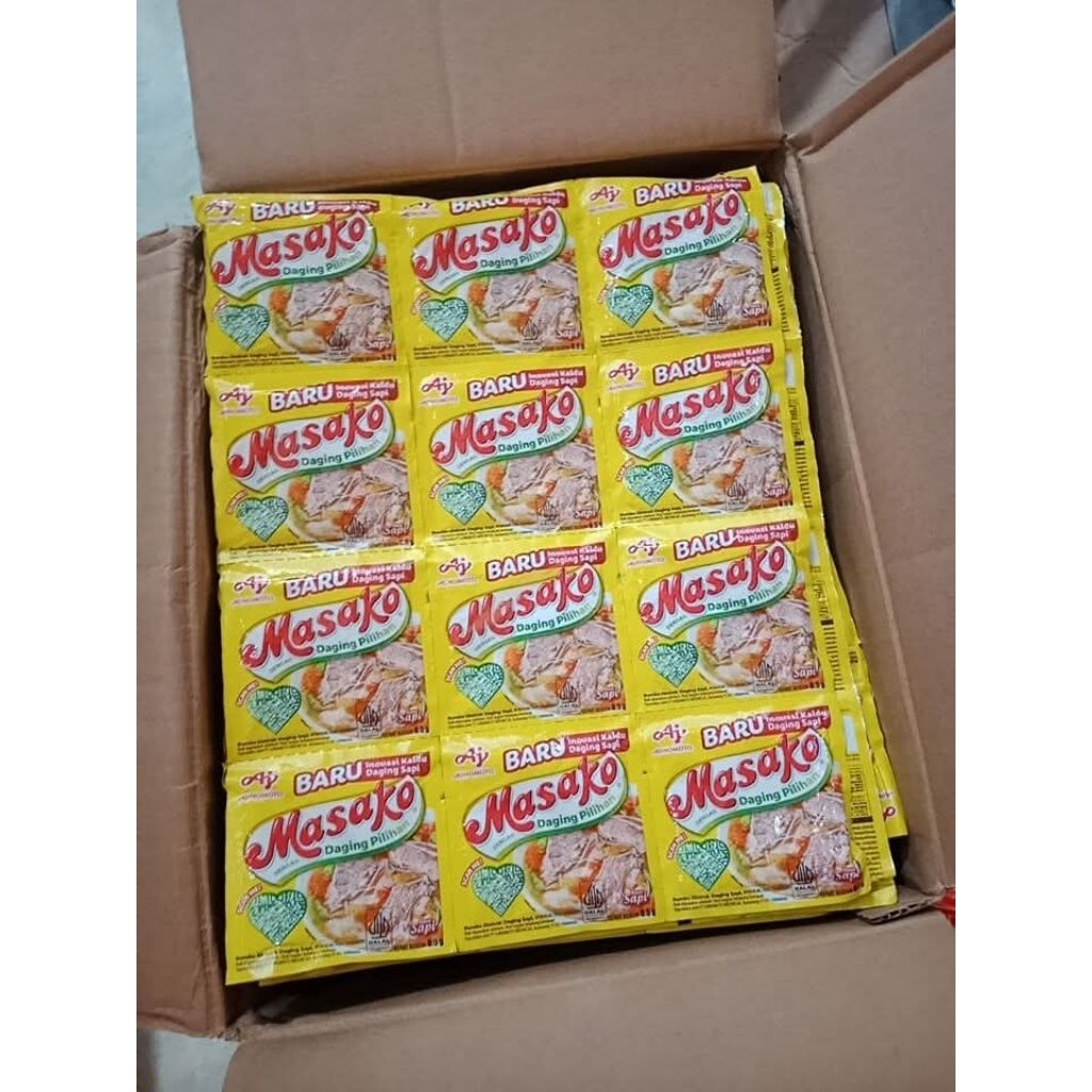 

12 Sachet Masako Ayam Masako Sapi Harga untung 1renceng