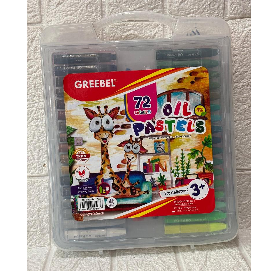 

Krayon / Crayon GREEBEL Oil Pastels 72 Warna