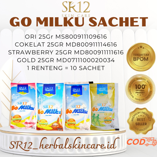 

[COD] GOMILKU SR12 SACHET 25GR | SUSU KAMBING ETAWA | TRAVEL SIZE | MEMBANTU DAYA TAHAN TUBUH