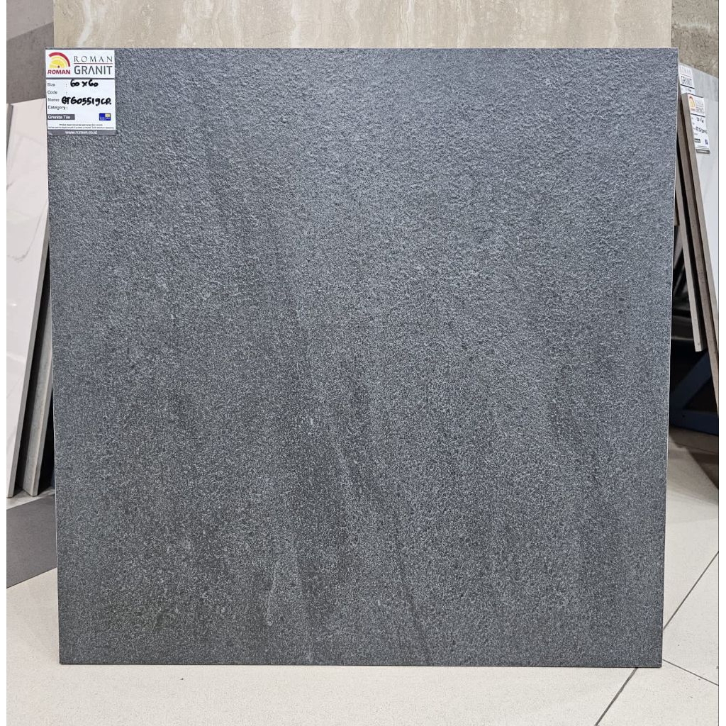 Roman Granit 60x60 Hitam Kasar GT605519CR Kw2