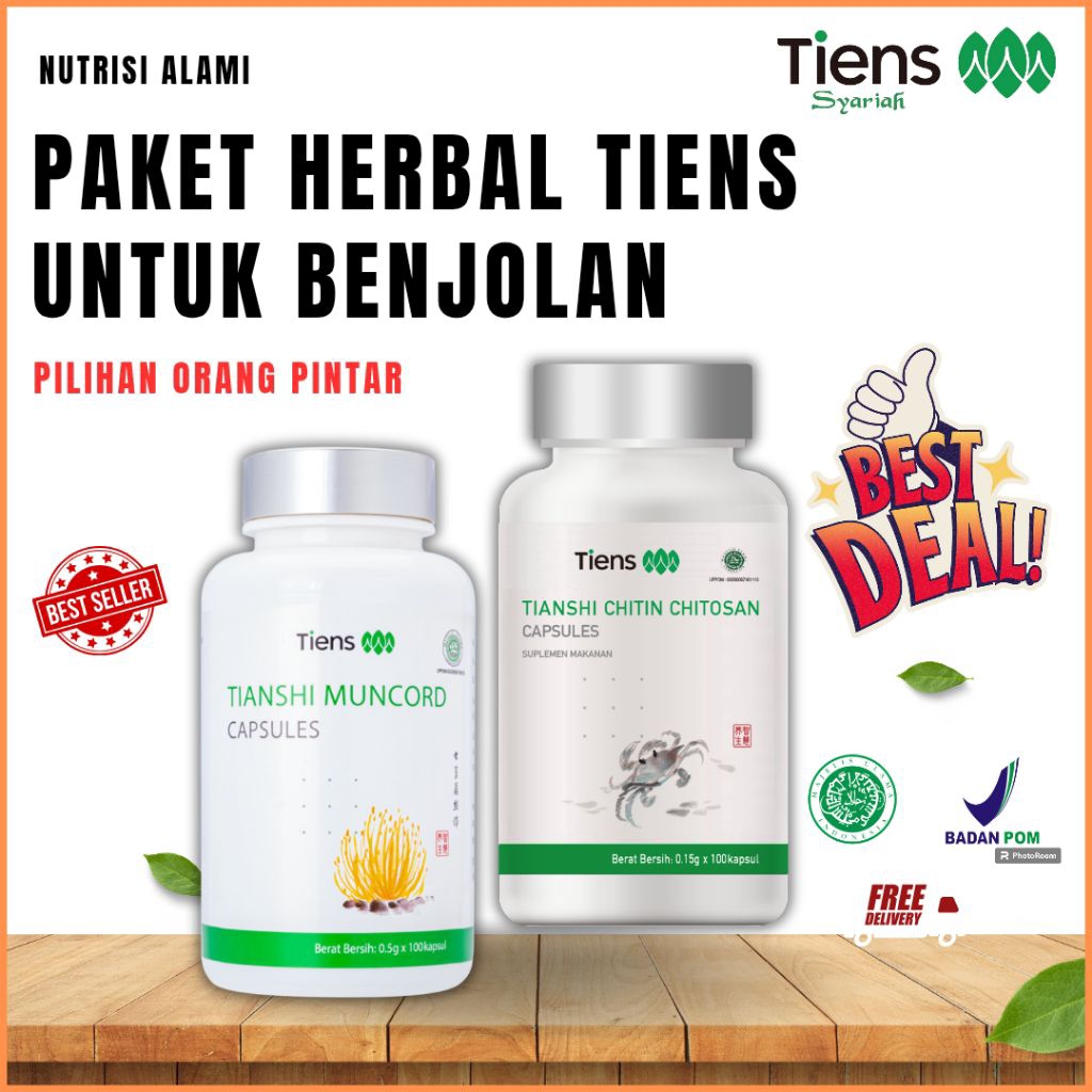 Tianshi Paket Herbal Benjolan (Tiens Muncord Dan Chitin Chitosan)