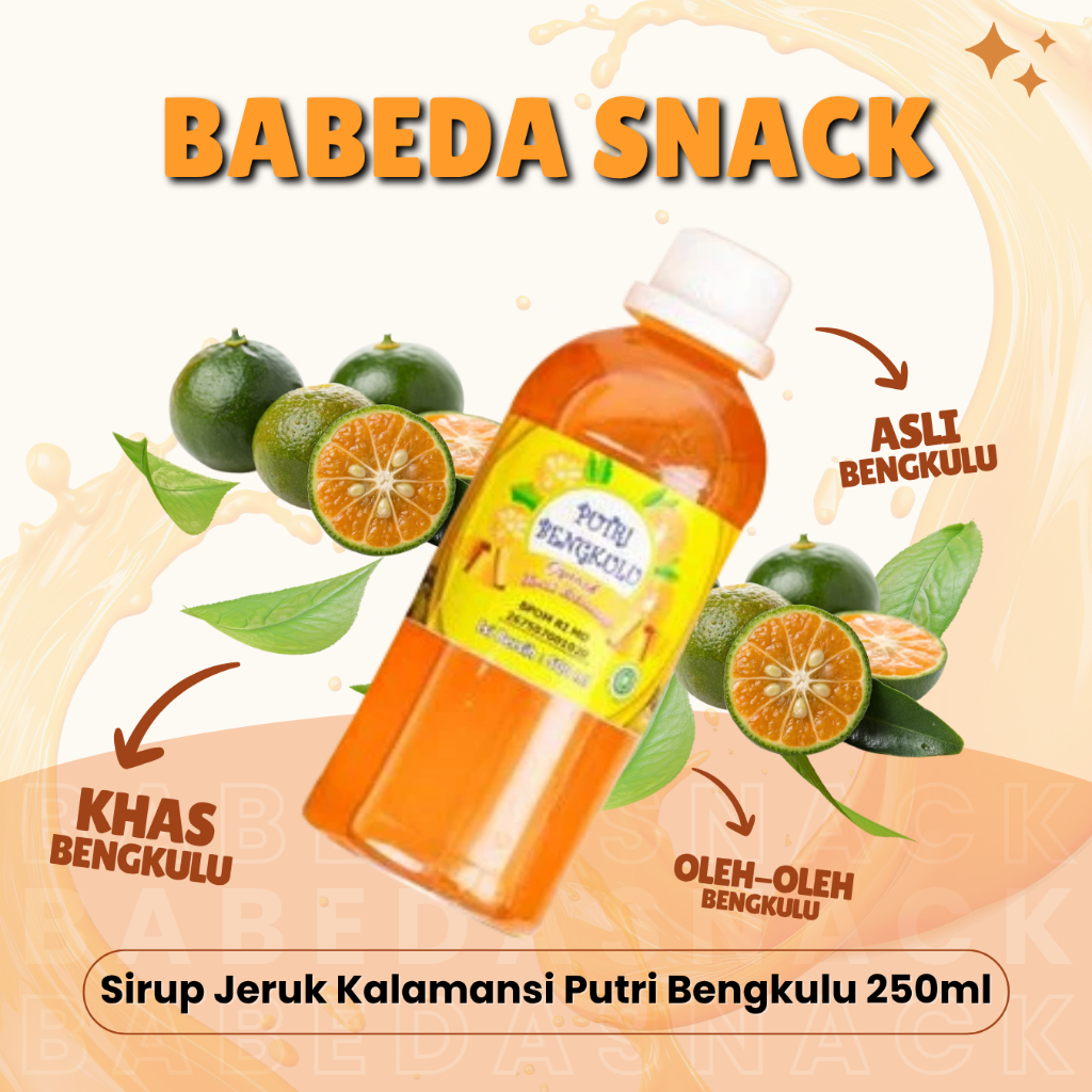 

SIRUP JERUK KALAMANSI ASLI PUTRI BENGKULU 250ml - OLEH OLEH KHAS BENGKULU - BABEDA SNACK