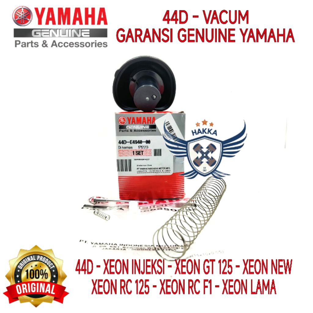44D ORIGINAL VACUM YAMAHA XEON INJEKSI, VACUM YAMAHA XEON GT 125, VACUM YAMAHA XEON RC 125, VACUM YA