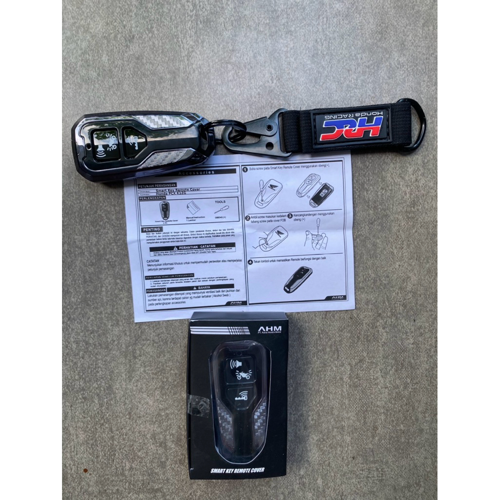 Cover Remote Motor New PCX 160 ADV Vario Stylo New Scoopy Keyless Orginal AHM Honda Satu Set Gantung