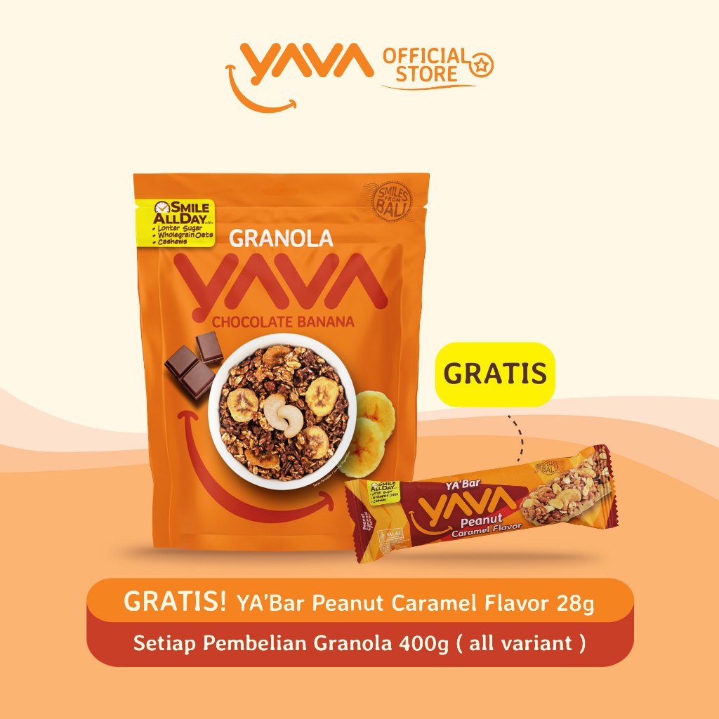 

YAVA Granola Chocolate Banana 400g