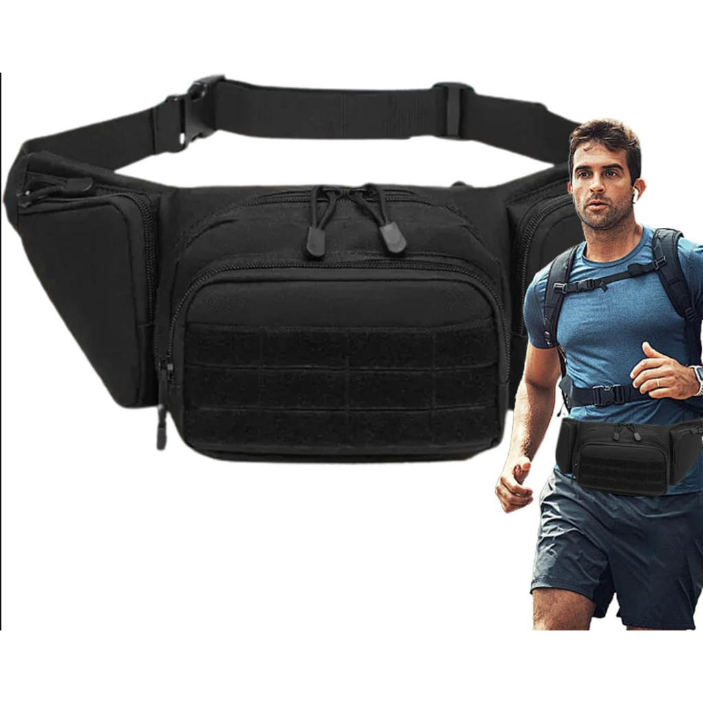 Tas PIstol Pinggang Tas Tactical Hitam Holster