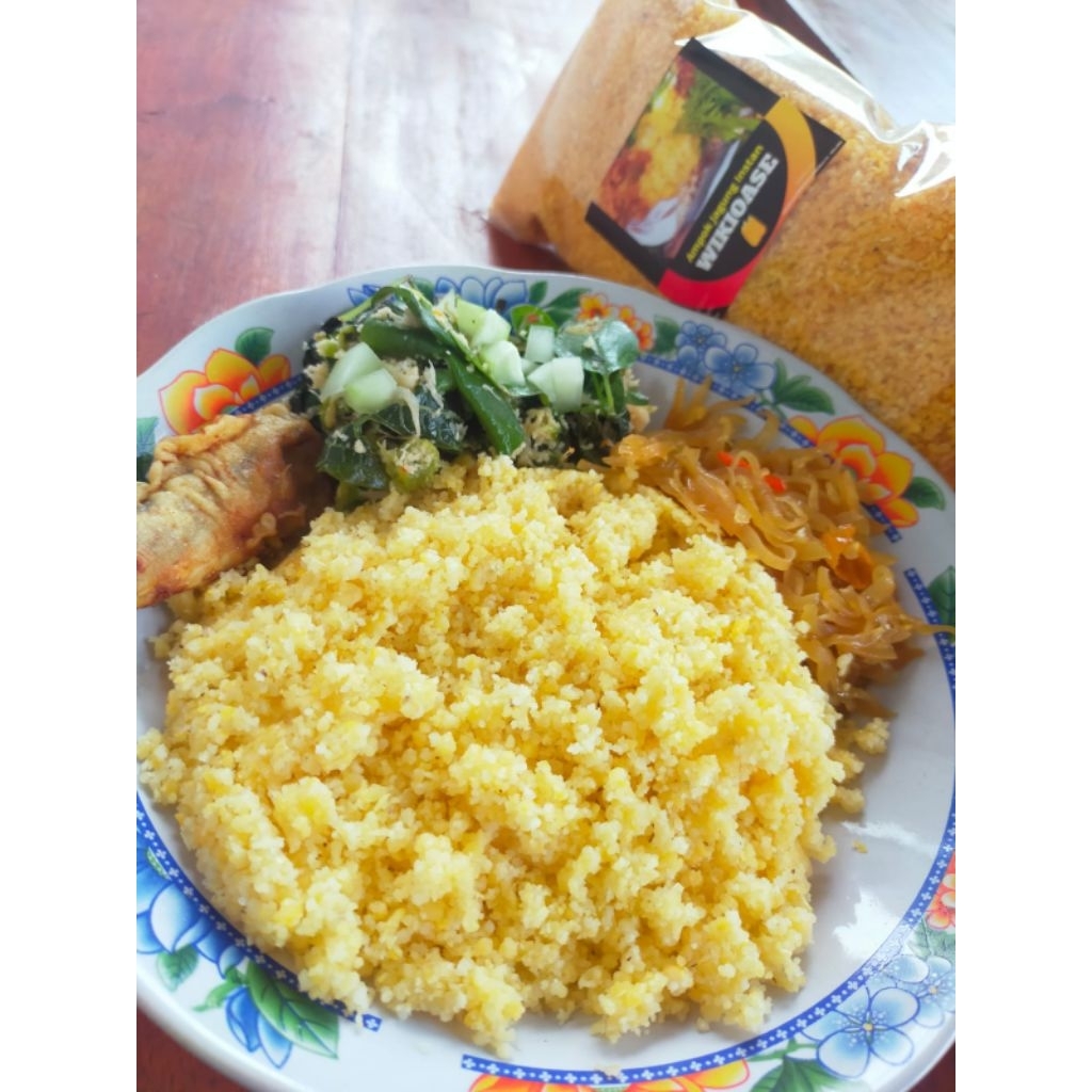 

Nasi Empok Jagung Ampok Instan Wikioase Kemasan 400 gram.